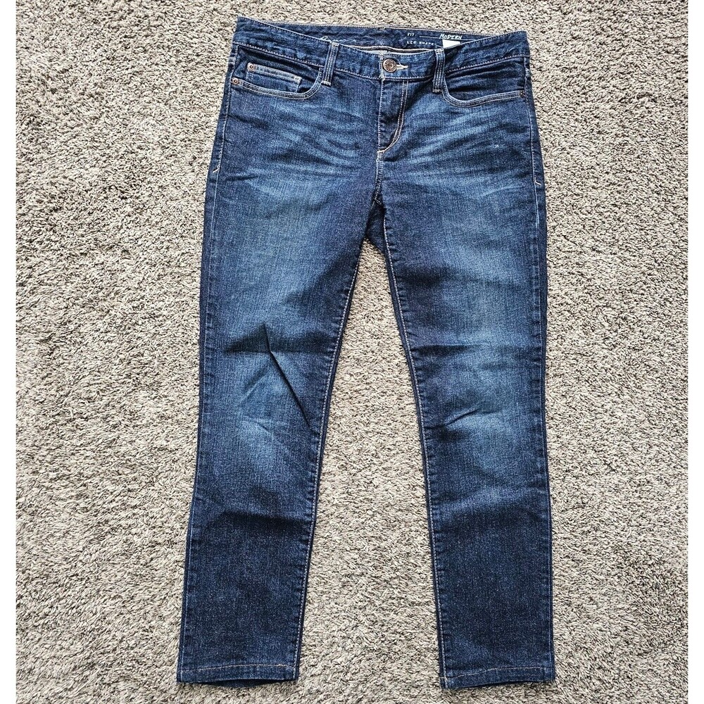 Eddie Bauer Jeans Women's 8 Mid Rise Skinny Denim Ladies Size 32x26 Blue